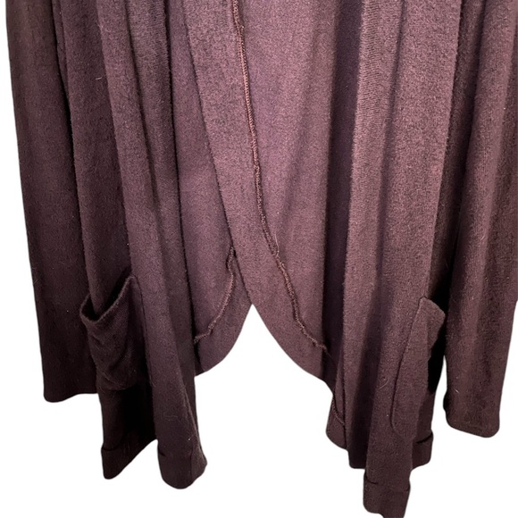 American Eagle Split Back Purple Open Front Cardigan Medium - Picture 3 of 7